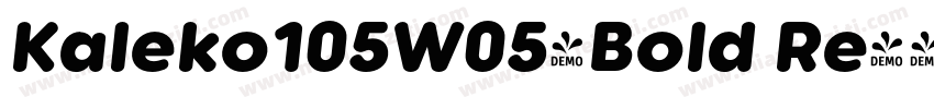 Kaleko105W05-Bold Re字体转换
